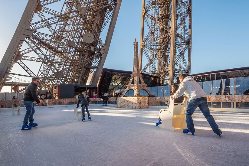 La patinoire sur la Tour Eiffel 2016-2017 - Sortiraparis.com