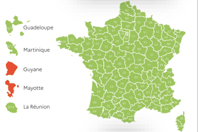 carte de france métropolitaine