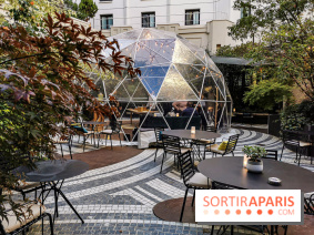 Bulle d’Hiver du Jardin privé : bar éphémère hivernal 2019/2020 du Novotel Paris Les Halles