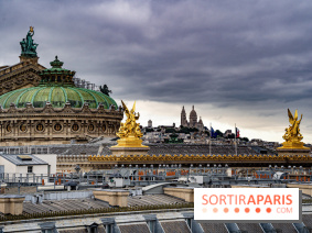 Visuel Paris Opéra Montmartre ciel gris