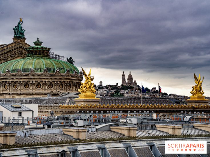 Visuel Paris Opéra Montmartre ciel gris
