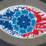 Centenaire de l'Armistice : immense fresque signée Crey 132 sur le rond-point des Invalides