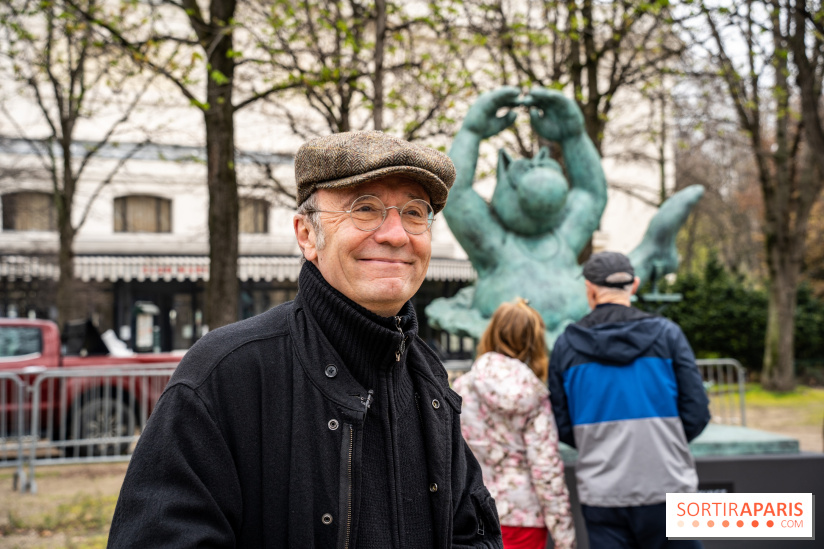 Exposition Geluck sur les Champs-Elysées portrait