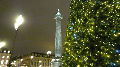 2017 Christmas lights at Place Vendôme
