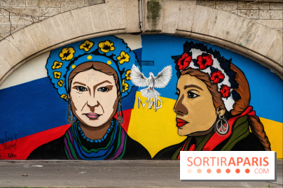 The world of street art is mobilizing for Ukraine in Paris, the photos