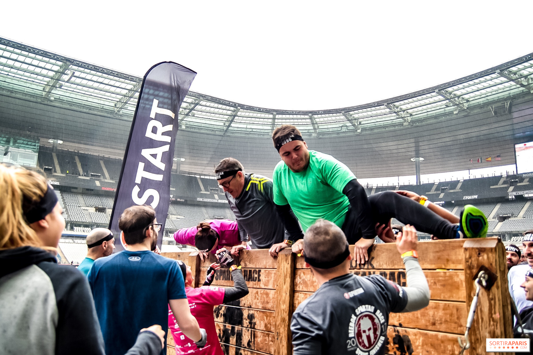 La Spartan Stadium Paris Stade De France Sous La Neige Sortiraparis Com