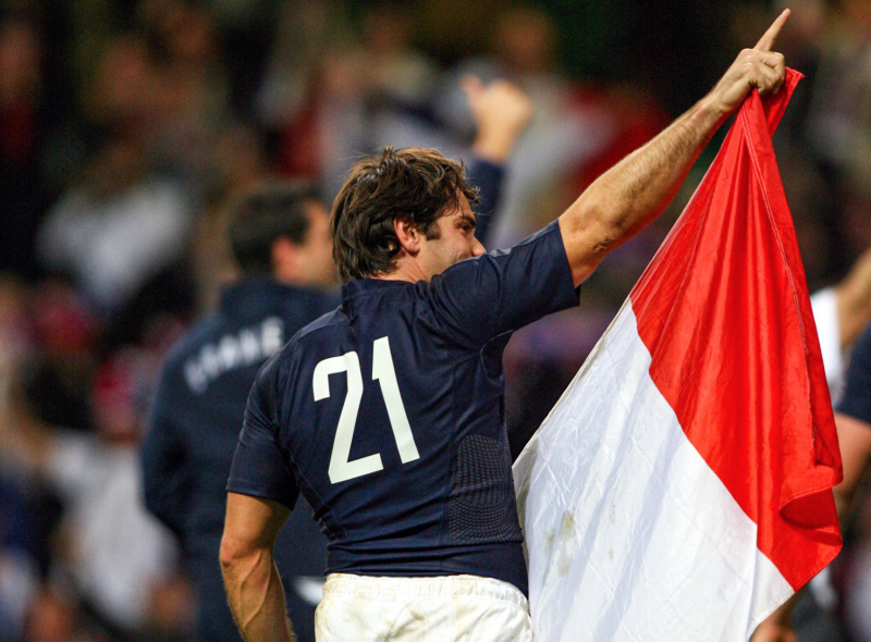 Hommage &agrave; Christophe Dominici au Stade de France avant France Italie